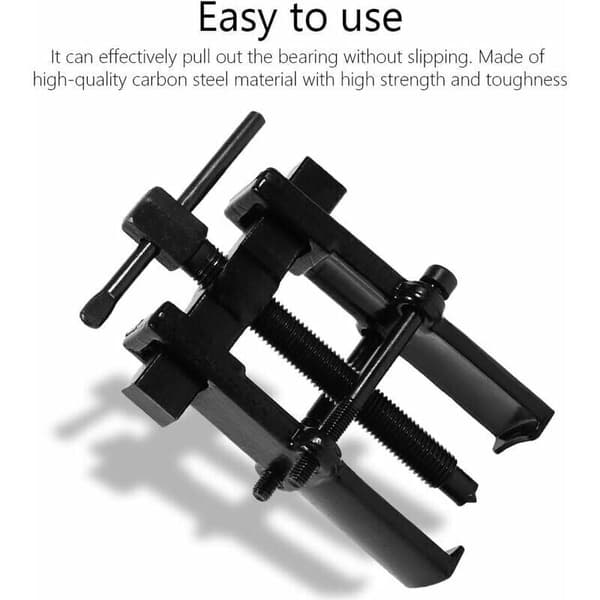Adjustable Two-Jaw Carbon Steel Bearing Puller - Straight Puller for Pump and Pulley. 3 Inch 38 x 65 mm
