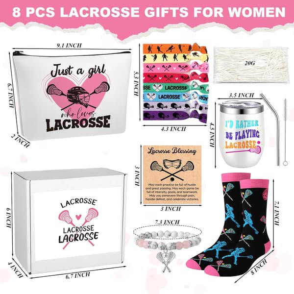 7 delar Lacrosse presentset för kvinnor