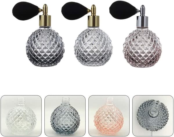 Refillable Perfume Bottle, 100ml Retro Style Refillable Perfume Bottle, Glass Perfume Bottle