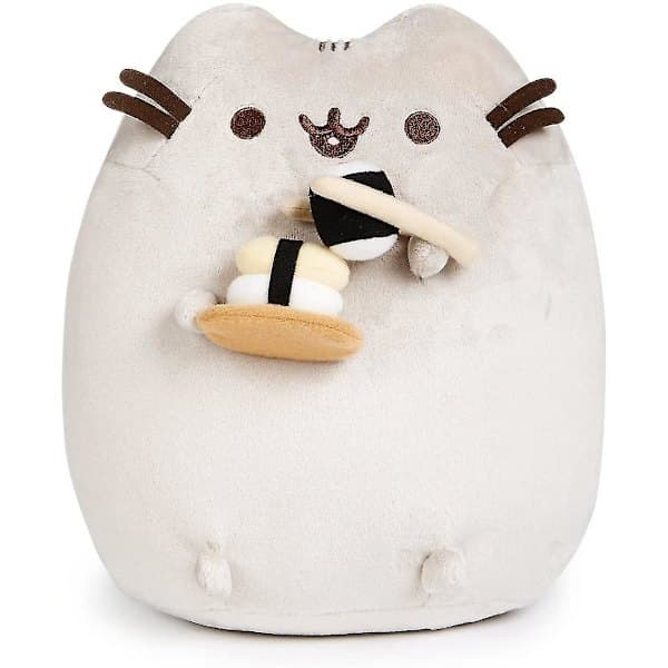 Pusheen Snackables Sushi syömäpuikot pehmolelu kissa, 7 tuumaa