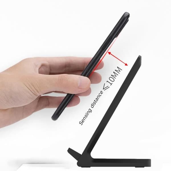 Trådløs lader, 10W hurtiglader for Samsung Galaxy S10/S9/S6/Note 10, 7.5W for iPhone 11/11 Pro/11 Pro Max/XS Max[DB]