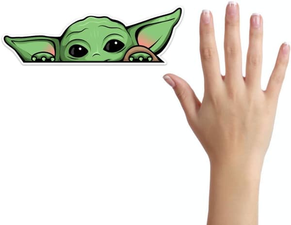 Titta-Baby Yoda -tarra