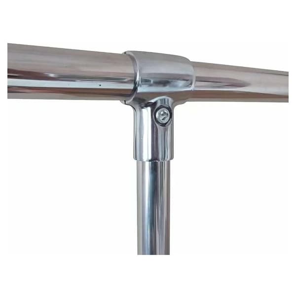 1 stk. forbindelsesled i aluminiumslegering, fastgørelsesdele, sølv indvendig diameter 25 mm til runde rør, stilladser, displaystativer, tørrestativer