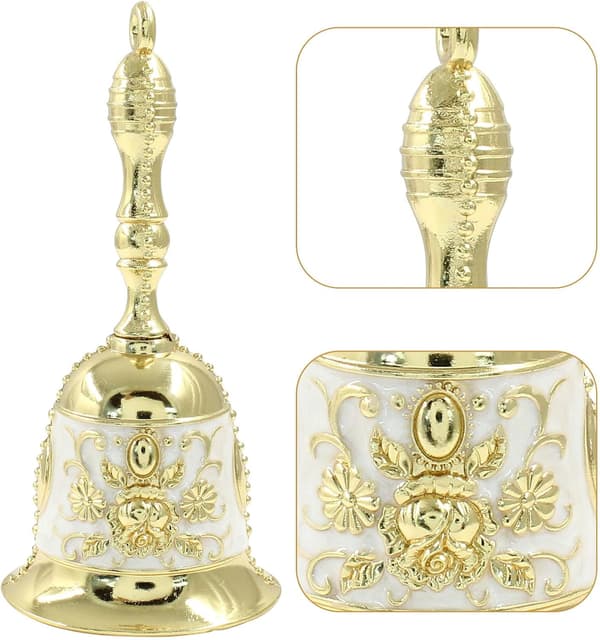 Håndklokker Hvit Hvit Golden White