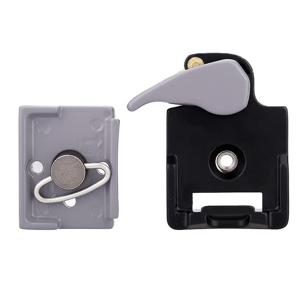 Kamera 323 Snabbkopplingsklämma Adapter + Snabbkopplingsplatta Kompatibel för Manfrotto 200PL-14 Comp