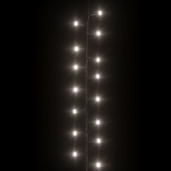 vidaXL Compact Light String with 400 LED Cold White 13 m PV 440 Cold white and dark green 440 Cold white and dark green