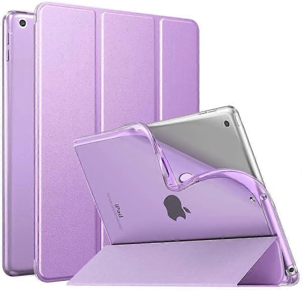 Wekity iPad 10.2 Case for iPad 9th Gen 2021 Soft Matte Back Slim Cover with Stand, Auto Wake/Sleep Function, QWER130
