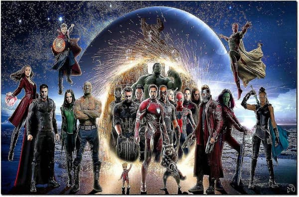 DIY 5D Diamond Painting, Home Decor Craft, Cross Stitch Work, Round Drill, Infinite War