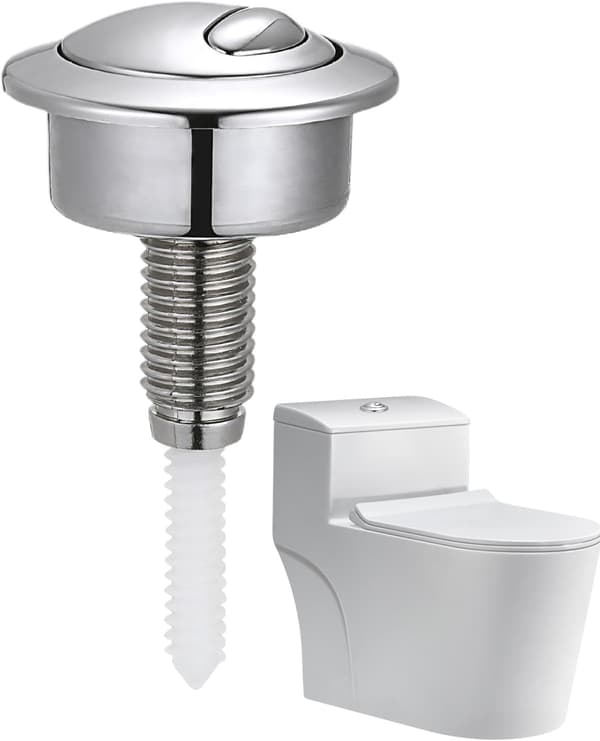 (8,7×5,8×c5,8m) Push Button Toilet Flush Replacement, Toilet Push Button Replacement, Dual Flush Toilet Tank Button - Tank