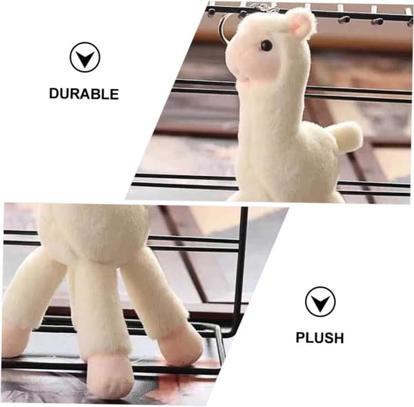 Alpaca Keychain Pendant Chain Creative Keychain Zinc Alloy Bag Decorations Charm