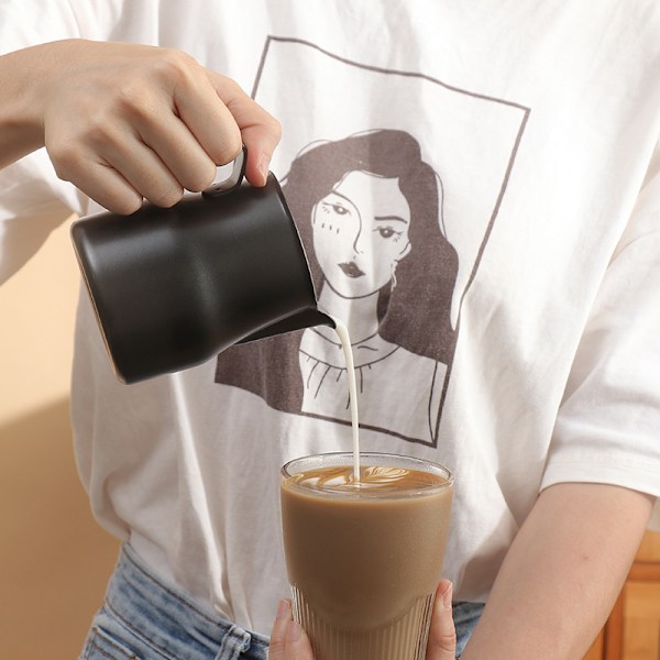 Skumkopp 450ml Latte Kaffeekopp Latte för Kaffetillverkning Kaffe