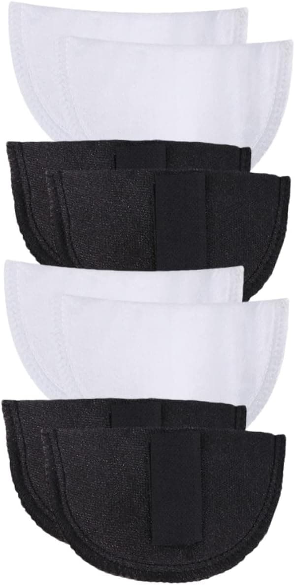 Invisible Shoulder Pads 4 Sets Self-Adhesive Sponge Shoulder Pads for Women's Low Shoulders