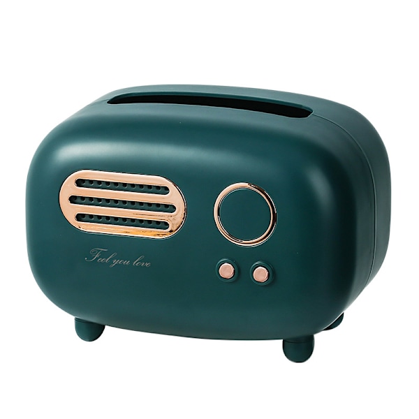 Vævæskeskrin Cover Holdere Retro Radio Model Vævæskeskrin Vævæskeskrin Multifunktionel i Hjemmet Stue Sød StilKl