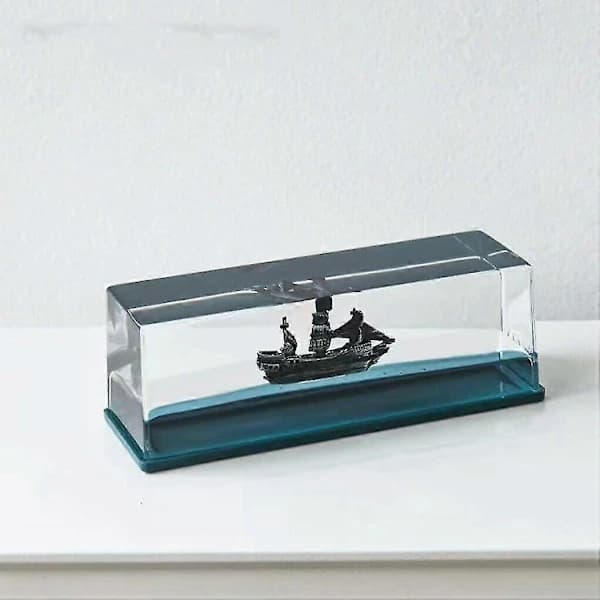 Titanic Krydstogtskib Akryl Fluid Drift Flaske Ornament - Udsøgt & Unik Gave, Synker Aldrig