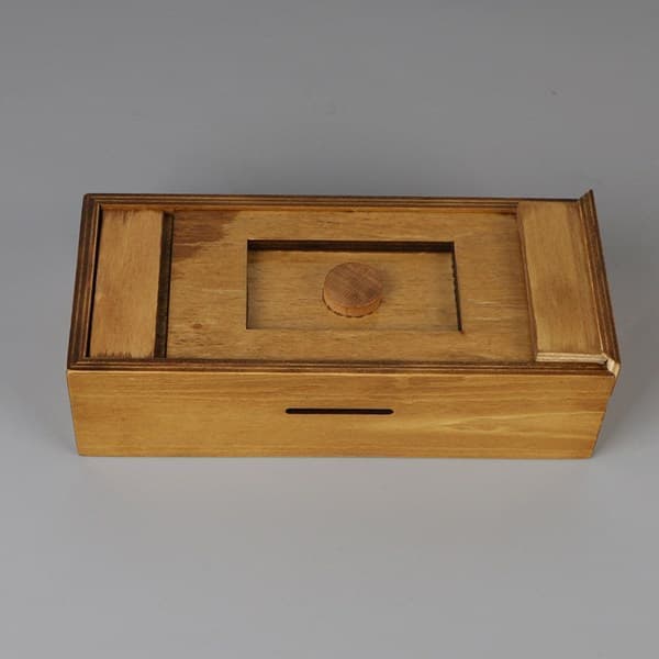 Puzzle Box Gift Box 18 x 8 x 4.8 cm with Secret Compartments Table Decoration Home