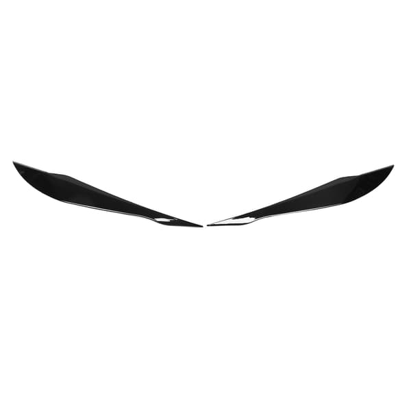 1 Pair Headlight Eyebrows ABS Vehicle Eyelid Replacement for 3 Series F30 F31 2012 2018 Gloss Black