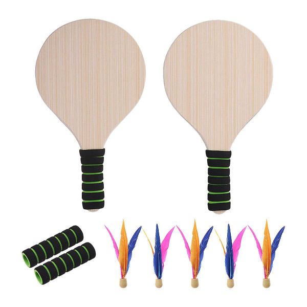 Barndräkt Badmintonracket Beach Ball Paddel Badminton Paddel Set Barn Barn Strandtennis Assorted Color M