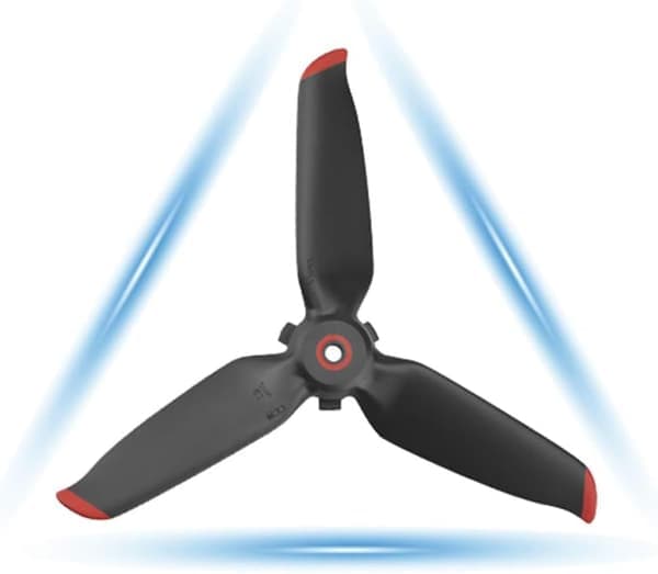 2 par FPV-propeller kompatible med DJI FPV Combo Drone, propellblader for View Drone UAV Quadcopter med 4K-kamera - Rød kant