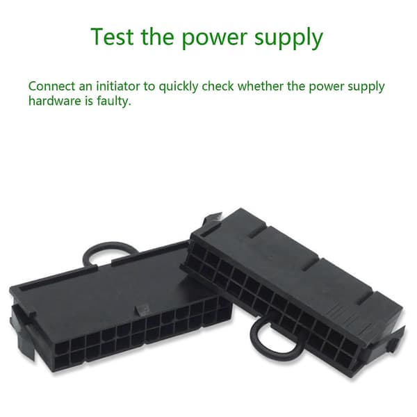 1 pc 24-pin ATX Power Adapter Jumper PSU Standalone Restart Activation Connector for BTC Miner Machine
