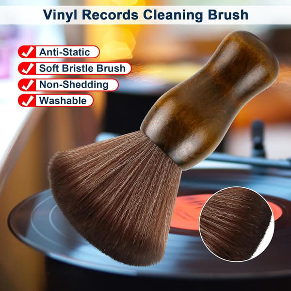 Cleaning Brush Turntable Vinyl Records Cleaner, Antistatic Dust