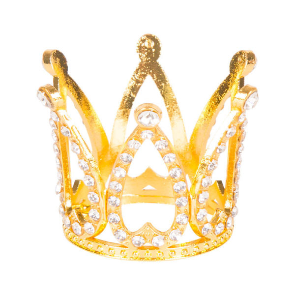2 kpl Crown Cake Topper Mini Baby Kruunu Pieni Kuningatar Kruunu Pieni Prinsessa Koriste naisille Lady Tyttö Morsiamen häät Kuninkaallinen teemasisustus syntymäpäivä
