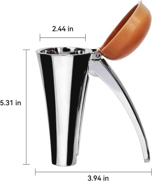 Nutcracker, Heavy Duty Nutcracker with Splash Guard, Walnut Cracker with Ergonomic Design and Automatic Retracting Handle.