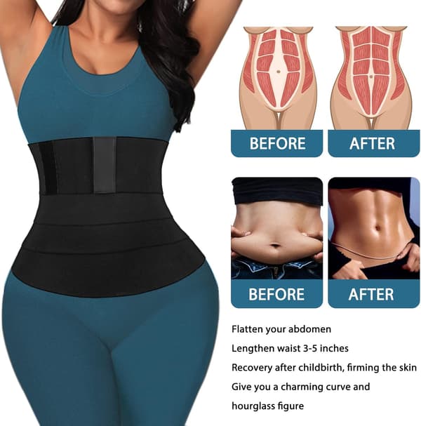 Taljetræner, Wrap Waist Trainer Band til kvinder