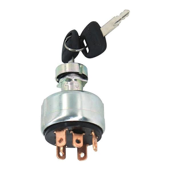 4186743 4186745 Ignition Lock with 2 Keys for EX160WD EX200 Excavator Ignition Lock Cylinder [DB] Silver Silver