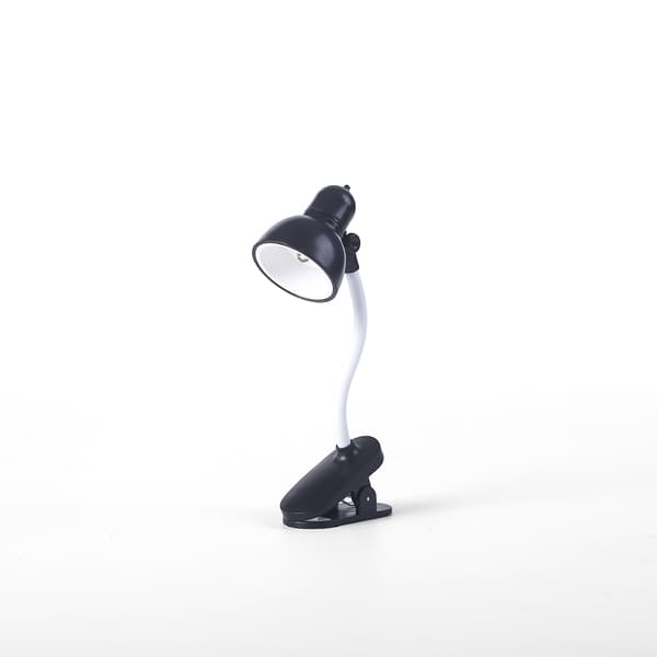 4 bordlamper, natlige minilæselamper, bogklemmer, husholdningslamper, boglamper