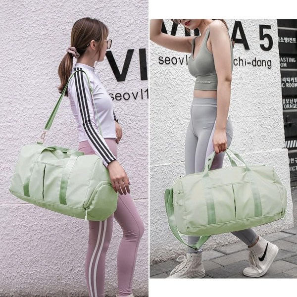 Rejse Duffel Taske Gym Sports Duffel Taske med Vådt Lomme & Sko Rum Vandafvisende Bagage Pakbar