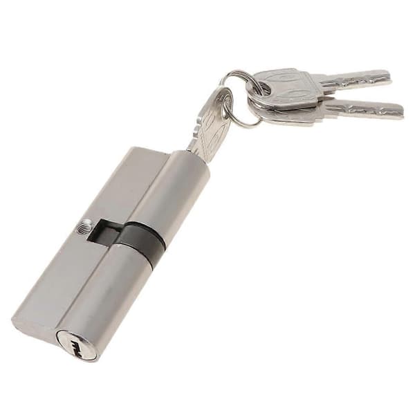 Door Lock Cylinder with 3 Keys, Entry Door Lock, Single Open Lock Cylinder [DB] 70mm 70mm