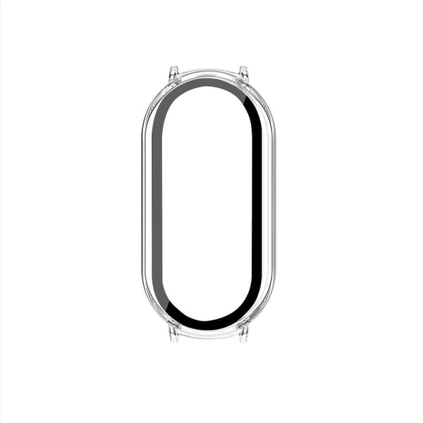 Case - Transparent compatible with Xiaomi Band 10 Ceramic Edition, PC + H9 Tempered Glass Screen Protector, Shockproof, Dustproof