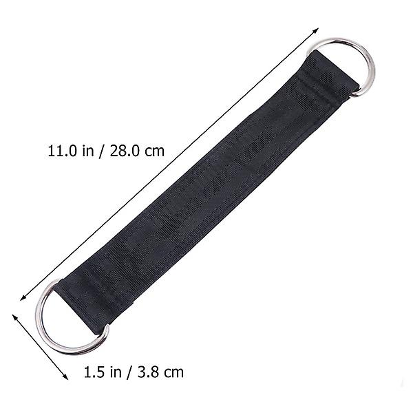 Motståndsbandstillbehör Träningshjälpsband DIY Hängmatta Remmar Bärbar Trädgunga Rem DIY Swi Black 28X3.8X0.2CM