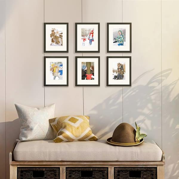 upsimples 8x10 Picture Frame, Wall Mount Photo Frame, Black, 1-pack