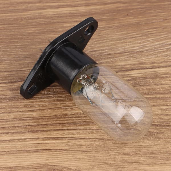 1 pc 4.8mm Socket with Bent Foot 220V 15-20W Microwave Oven Bulb 1 1