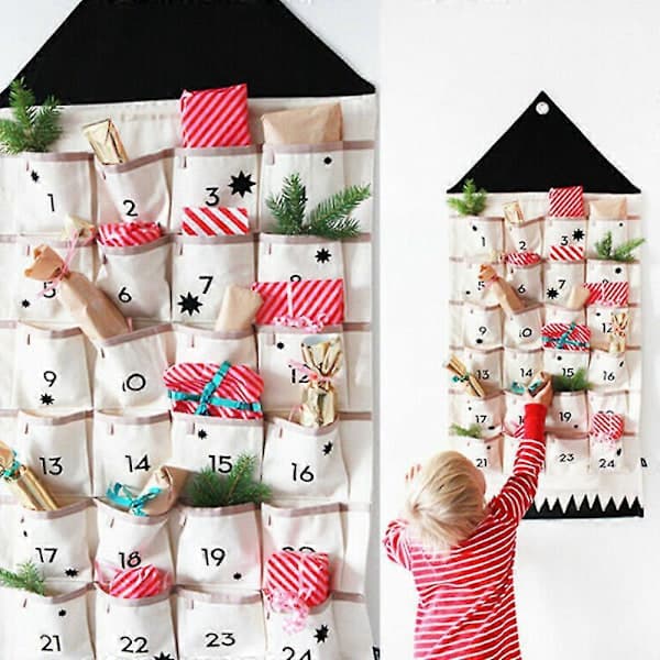 Julehus Adventskalender Juledato 1. til 24. Organizer Gave
