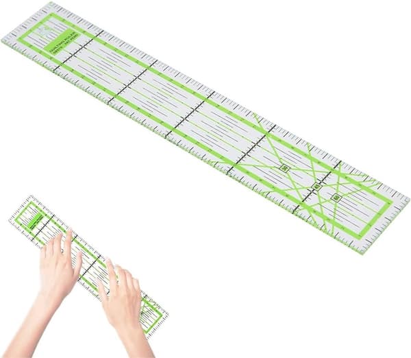 Quilting Ruler Rotary Cutter 5x30 cm 30/45/60 Degrees for Sewing