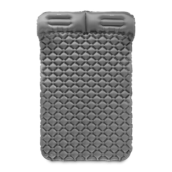 Ultralight Inflatable Double Sleeping Pad 190x120 cm Grey