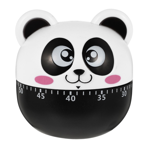 Bedårande Timer Kreativ Pandaformad Klocka Plast Student Time Manager Köksbakningstimer för Hemköksstudenter (svart)Svart6,5X6,5X7CM Black 6.5X6.5X7CM