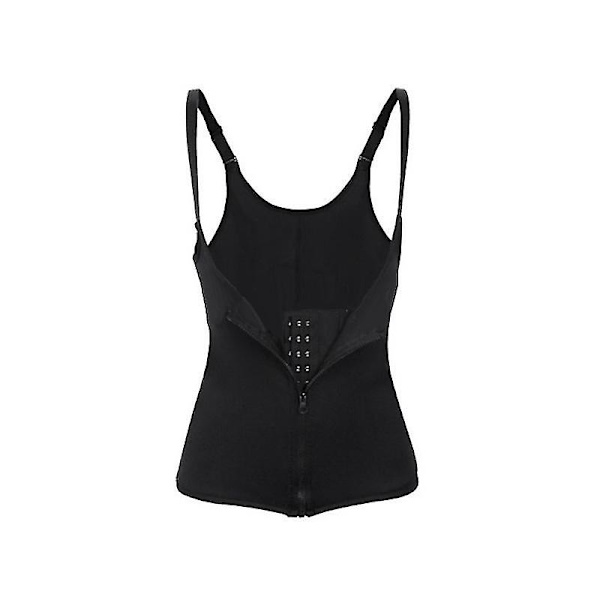 Kvinnors Zippade Body Ming Shapewear Högmidjeformare Bukbälte Underkläder Svart Black L