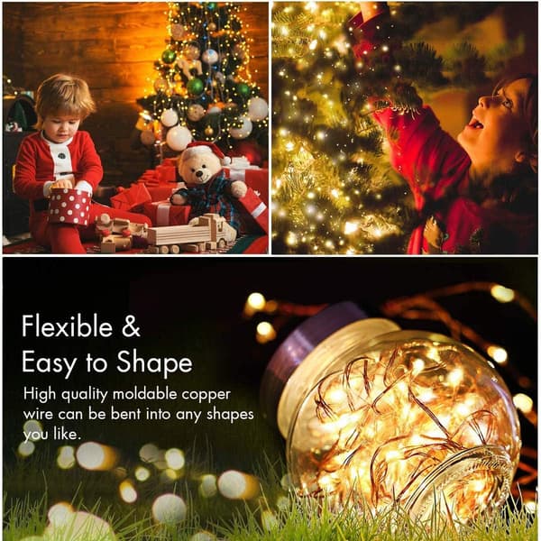 Fairy Lights, 5m 50 LED Batteridrevet Lyslenke
