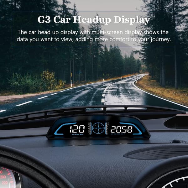 It includes a speedometer, satellite signal reception, and a head-up display, and is suitable for all vehicles.