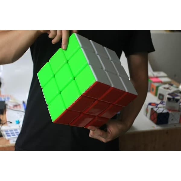 Kjempe 3x3 Speed Cube, Stor 3x3 Kubepuslespillleke (18 cm)