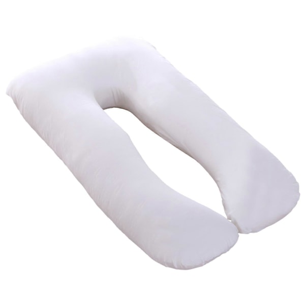 Bomullsputetrekk for U-formet Gravidpute, Vaskbart, Komfortabelt Putetrekk for Sidesovere 80x140cm 80x140cm White