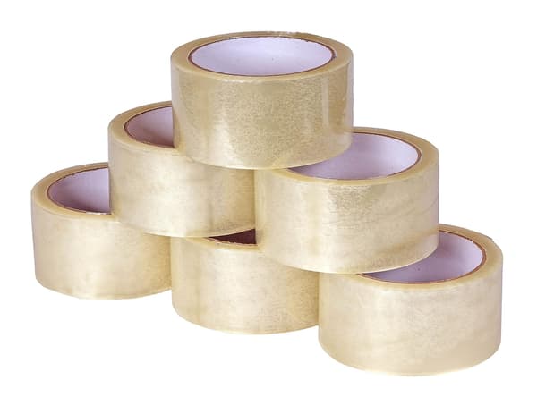 Packtejp 6 rullar Standard kartongpacktejp 60m lång 48mm B