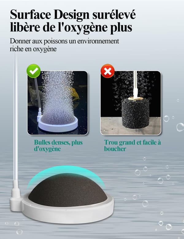 Aquarium Air Stone, Air Diffuser for Aquarium, for Silent Oxygen Diffuser, (Air Pump and Air Hose Not Included)