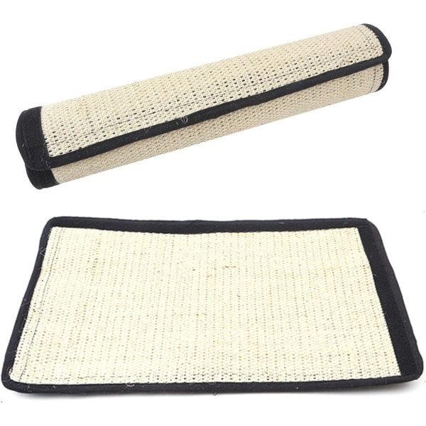 Cat Scratching Mat Naturlig Sisal Kattematte Heavy Duty Sisal Kattematte Cat Scratcher Møbelbeskytter Katt skrapestolpe T