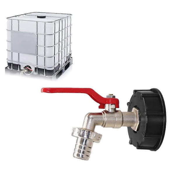 IBC Tank Adapter S60X6 3/4 Tommer Vandhane til Vandlagertank [DB]