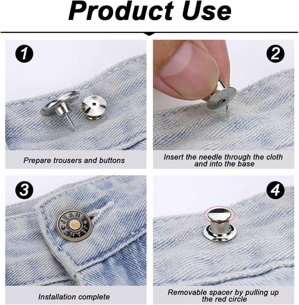 12 stk. 17 mm syfri knapper til jeans og håndværk #35 #35