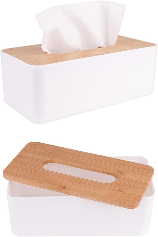 Papirholder, Kleenexboks, Papirholder for bad, Bambusboks